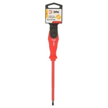 Отвертка SL5х125 мм шлицевая диэлектрическая до 1000 В двухкомпонентная рукоятка