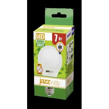 Лампа светодиодная LED 7Вт E27 580Лм 220V/50Hz белый матовая груша ECO