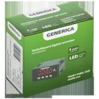 Вольтметр цифровой щитовой однофазный 48х96мм LED GENERICA
