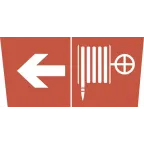 Этикетка самоклеющаяся 350х130мм Пожарный кран/стрелка налево SSA-101 INFO-SSA-106