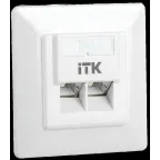 Розетка информационная внутренняя RJ45 кат. 5Е FTP 2 порта