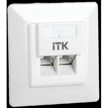 Розетка информационная внутренняя RJ45 кат. 5Е FTP 2 порта