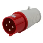 Вилка переносная 024 3Р+РЕ 32А 380В IP44 (10/60/1440) V-32-3P-PE-IP44