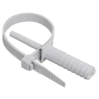 Хомут 7х150мм дюбельный серый (50шт)