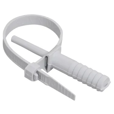 Хомут 7х150мм дюбельный серый (50шт)