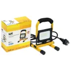 Прожектор светодиодный СДО 06-20П переносной 6500К IP65 черный IEK