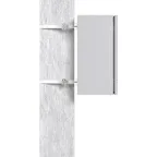 Крепление на столб монтажной полосой (ширина шкафадо 400 мм) Basic