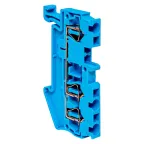 Колодка клеммная пружинная JXB-ST-2.5 31А 3 вывода синяя