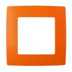 Рамка на 1 пост, Эра12, оранжевый, 12-5001-22