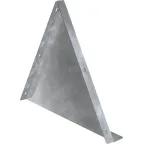 Заглушка двускатной крышки лотка основание 600мм