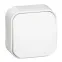 Quteo Кнопка 1 клавиша наружная белая 6А
