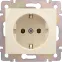 VALENA Розетка с заземлением в рамку слоновая кость