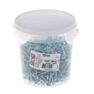 Саморез по металлу 4,2х32 остроконечный (500шт) - ведро