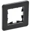 BRITE Рамка 1 пост РУ-1-1-Бр металл черный RE IEK