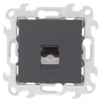 Розетка телефонная RJ11, графит