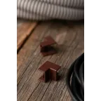 Угол внутренний (15х10) (4 шт) Plast под темное дерево