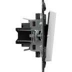 Valena LIFE Переключатель 10АХ 250В с лицевой панелью Безвинтовые зажимы Белый