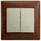 Рамка VALENA 1 пост тонированное дерево