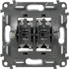 Valena IN MATIC Выключатель двухклавишный 10А 250В Безвинтовые зажимы