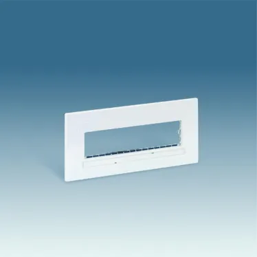 Накладка с суппортом однорядная на 4 широких или 8 узких модулей, S27C, белый