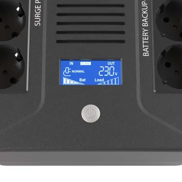 Источник бесперебойного питания line-interactive, Info PDU, 600 ВА/360 Вт, 1/1,8xSchuko,  LCD, 1x7Aч