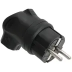 ОМЕГА Вилка угловая каучук 16А 2Р+E IР44