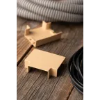 Угол T-образный (40х16) (4 шт) Plast PROxima под светлое дерево