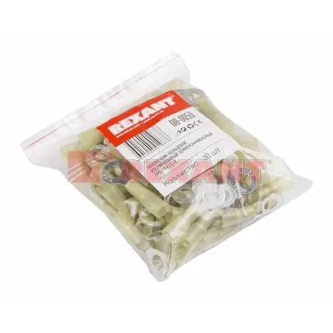 Наконечник кольцевой изолир термоусаживаемый 8.4 мм 4-6 кв мм (НКи-т 6.0-8 НКи-т5,5-8), REXANT