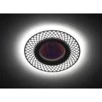 Светильник встраиваемый KL40 SL/GD/1 алюминевый MR16 12V/220V 50W золото/серебро (