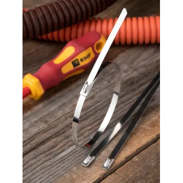 Хомут AISI 304 из нержавеющей стали, 4.6x360 (100 шт.) FlexLock PROxima