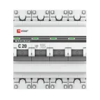 Выключатель автоматический четырехполюсный 20А С ВА47-63 4.5кА PROxima