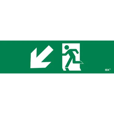 Этикетка самоклеящаяся 310х90мм ''Фигура/стрелка вниз влево'' IEK