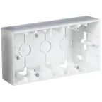 Коробка для наружного монтажа на 2 поста, алюминий
