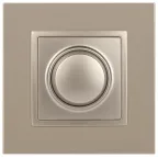 Светорегулятор поворотно-нажимной, 400ВА 230В, Эра Elegance, шампань,14-4101-04