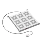 19дюйм Вентиляторный модуль, 9 вентиляторов с термостатом