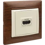 Рамка VALENA 1 пост тонированное дерево