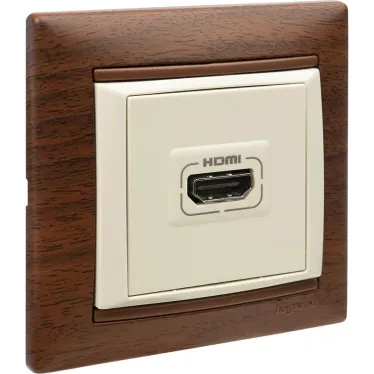 Рамка VALENA 1 пост тонированное дерево