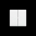 Valena LIFE IP44 Переключатель двухклавишный 10А 250В IP44 с лицевой панелью Безвинтовые зажимы Белый