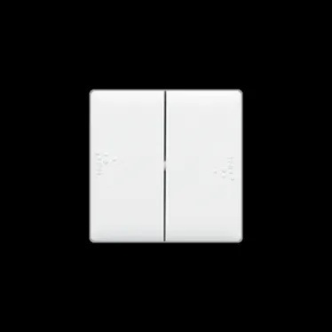 Valena LIFE IP44 Переключатель двухклавишный 10А 250В IP44 с лицевой панелью Безвинтовые зажимы Белый