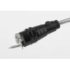 Фонарик на батарейках 4хLR44, ударопрочный, телескопическая ручка 40 см, регулируемый угол, магнитный RB-602 Практик