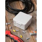 Коробка распределительная KMP-030-035 с крышкой (100х100х50) для прямого монтажа без мембр. вводов серая IP54 EKF