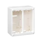 Блок настенный на 2 S-модуля Сима Классик, накладной монтаж, белый