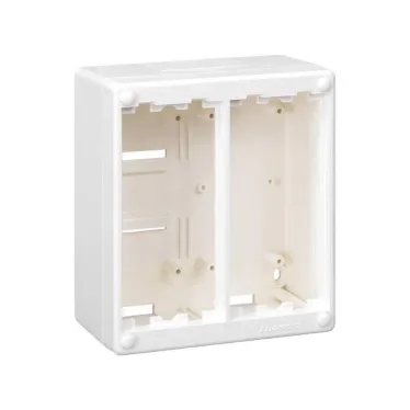 Блок настенный на 2 S-модуля Сима Классик, накладной монтаж, белый