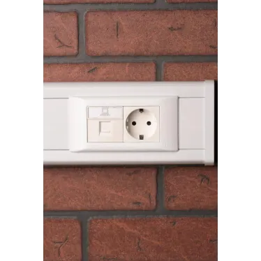 Розетка RJ45, категории 5e (ширина 2 модуля)