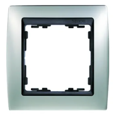 Рамка на 4 поста, S82, алюминий матовый - графит