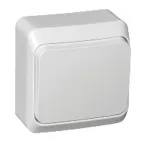 ЭТЮД выключатель наружный с самовозвратом 10 AX, белый