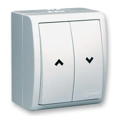 15 Aqua Переключатель для жалюзи с электрической блокировкой IP54 10А 250В винтовой зажим S15A белый