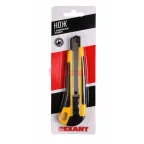 Нож с сегментир лезвием 18 мм, пластик обрезиненный