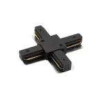 Соединитель для шинопровода X-образ. черн. DENKIRS TR1104-BK