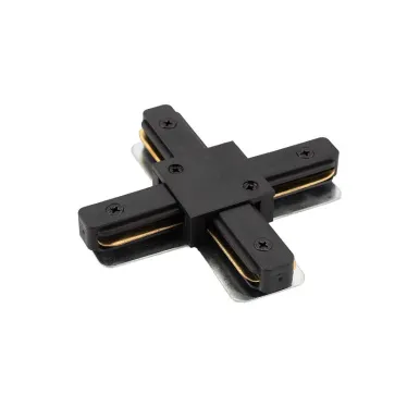 Соединитель для шинопровода X-образ. черн. DENKIRS TR1104-BK